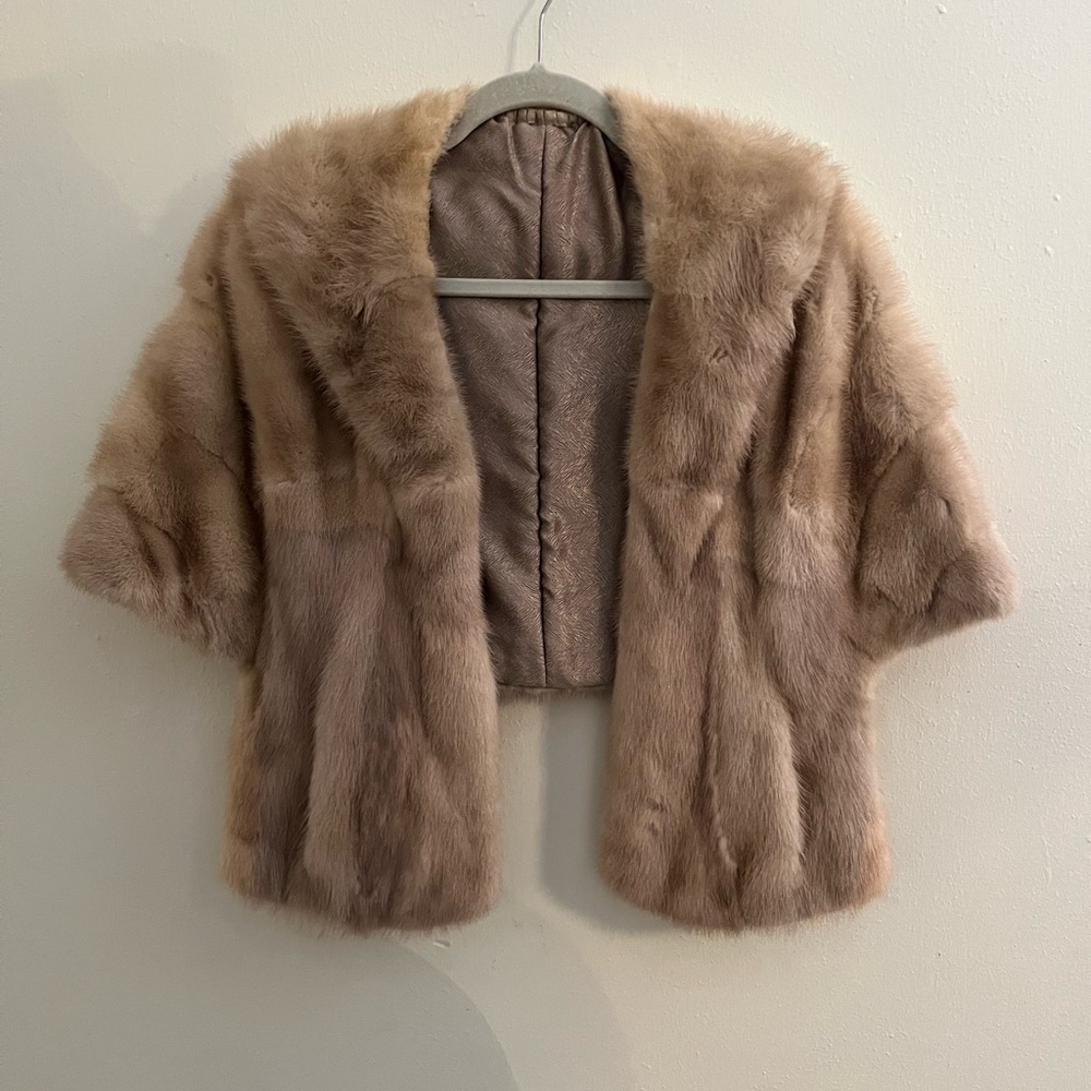 Vintage Palomino Mink Stole -Unbranded